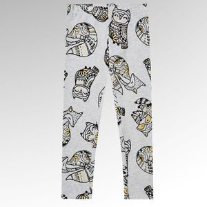 Fabkids NWT Girls Leggings Owl Print Small (6/7)